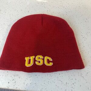 USC Trojans Y2K Beanie Hat  Knit NCAA University